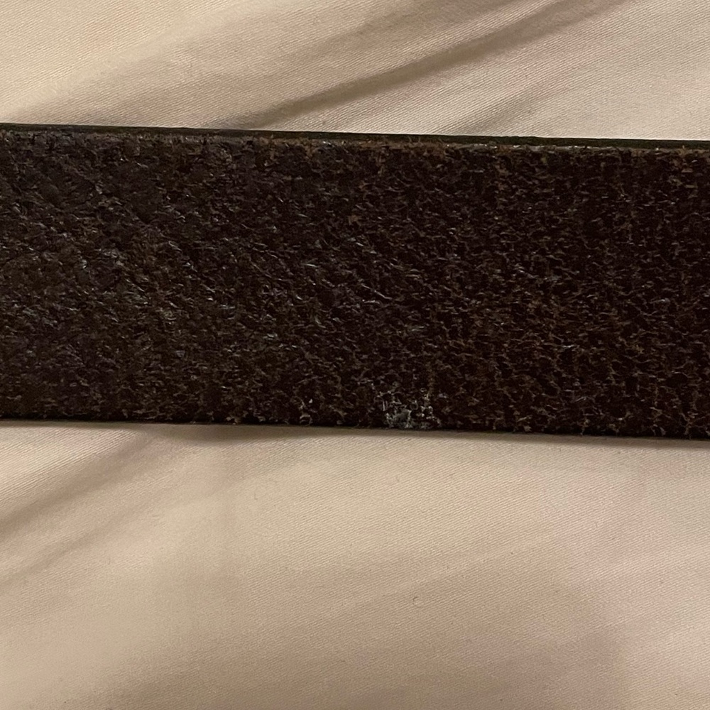 Men's Eddie Bauer Brown Leather Belt - Size 36 - Picture 4 of 5